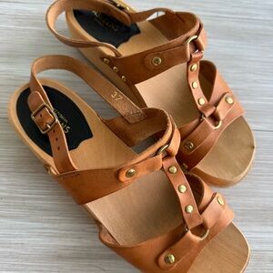 Swedish Hasbeens platform sandals - sz 37